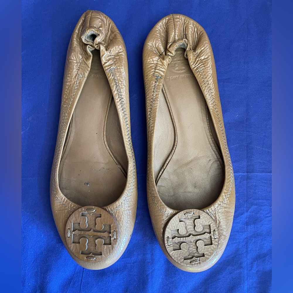 Tory Burch Brown Leather Flats